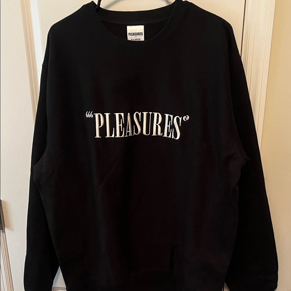 Pleasures Black Crewneck!!